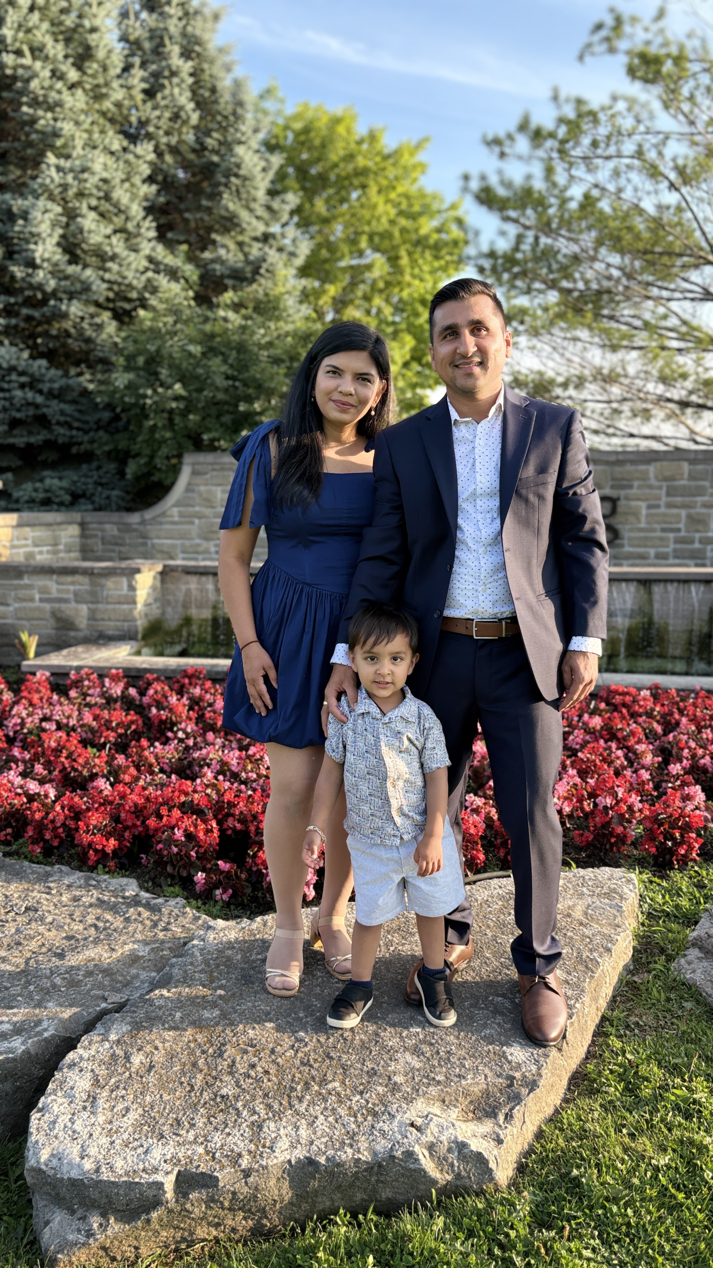 Dhaval Prajapati with his family